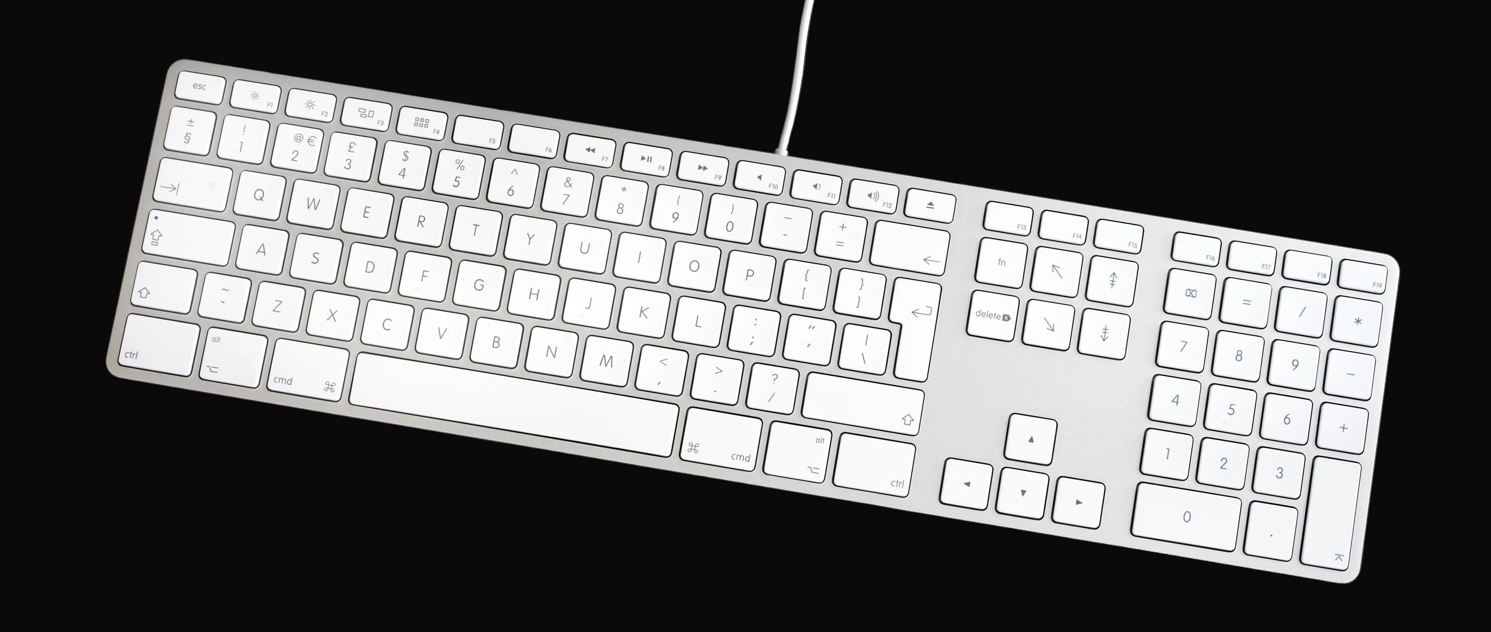 Apple Magic Wired Keyboard with Numeric Keypad – Refurbished