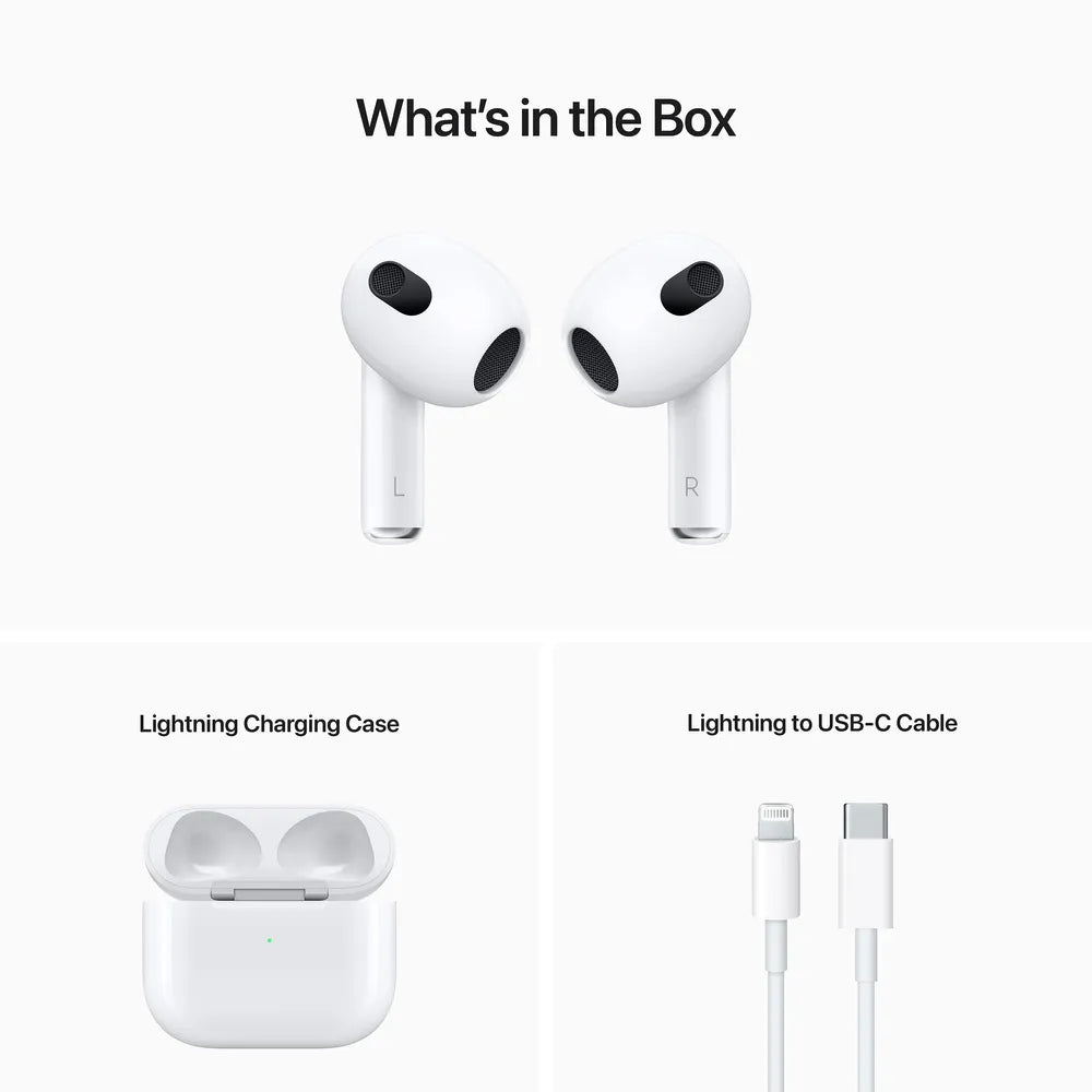 Apple AirPods (3rd Gen) with Lightning Charging Case-Refurbhised