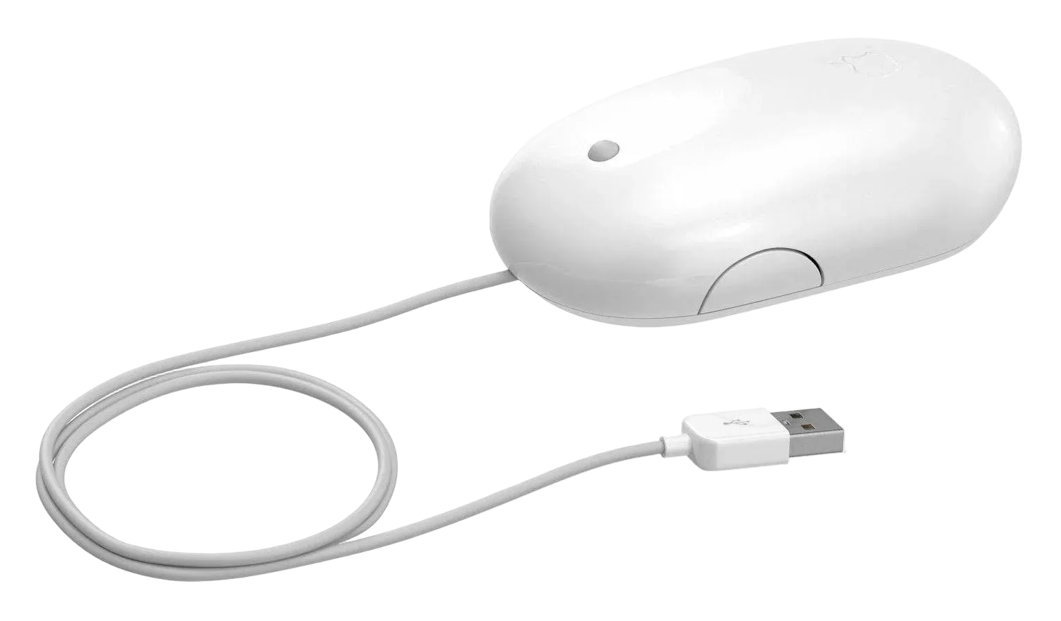 Apple Mighty Mouse Wired(A1152)-USB Wired Optical Mouse For Computers-Refurbished
