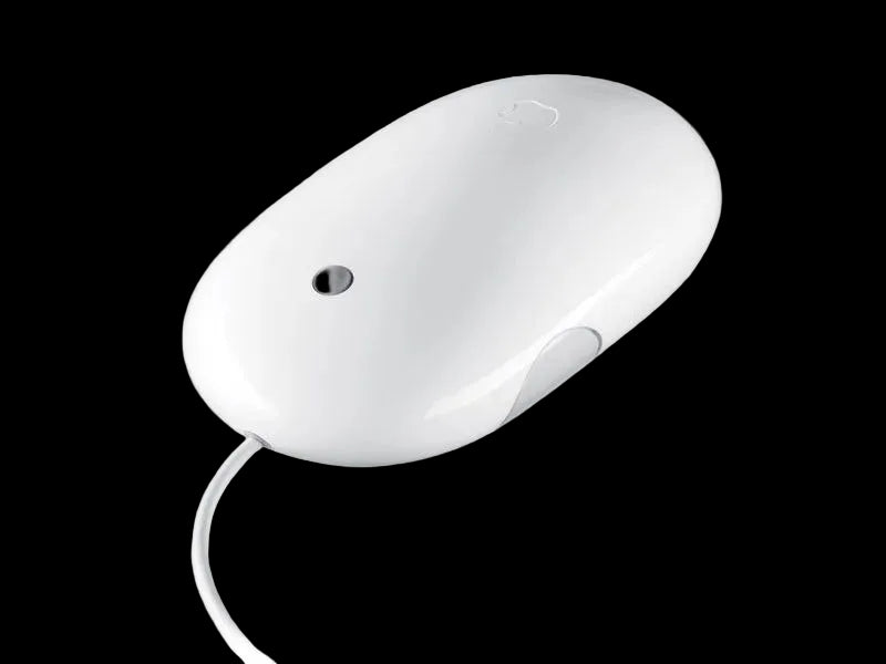 Apple Mighty Mouse Wired(A1152)-USB Wired Optical Mouse For Computers-New